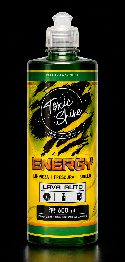Toxic Shine Shampoo Energy Nanotecnología Ph Neutro 600ml